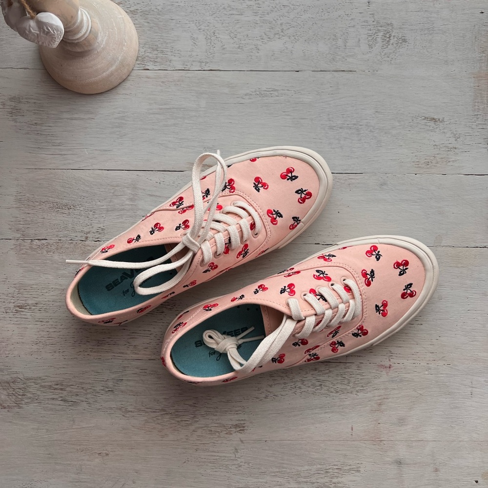 Seavees for J Crew cherry sneakers